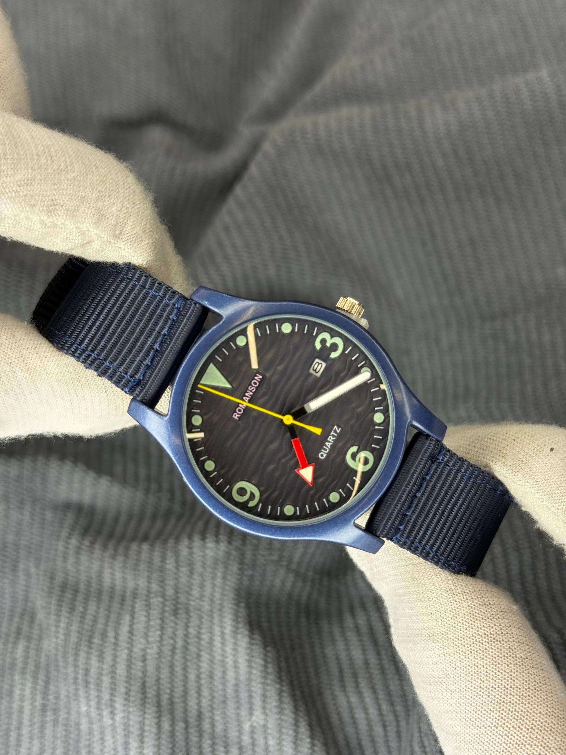 ساعت مچی رومانسون بند برزنتی مدل CanvasLine - تصویر 3