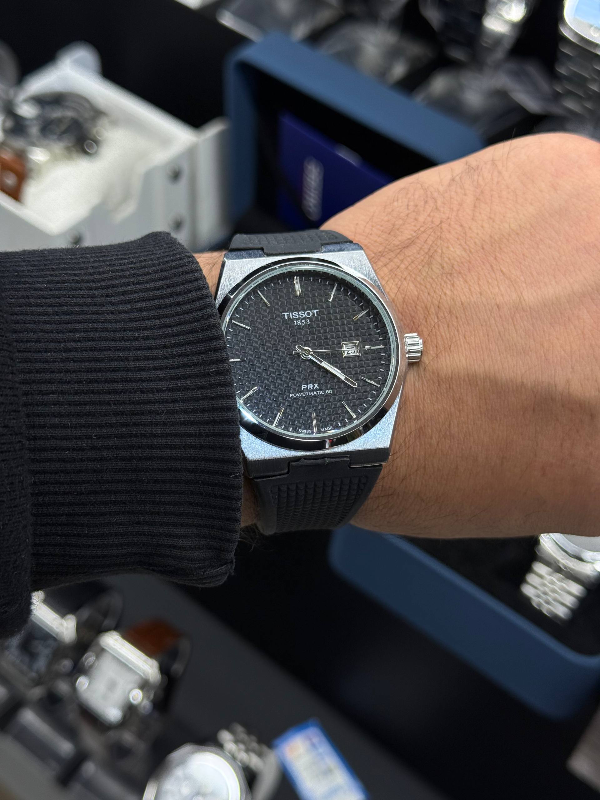 ساعت تیسوت PRX بند رابر - تصویر 12