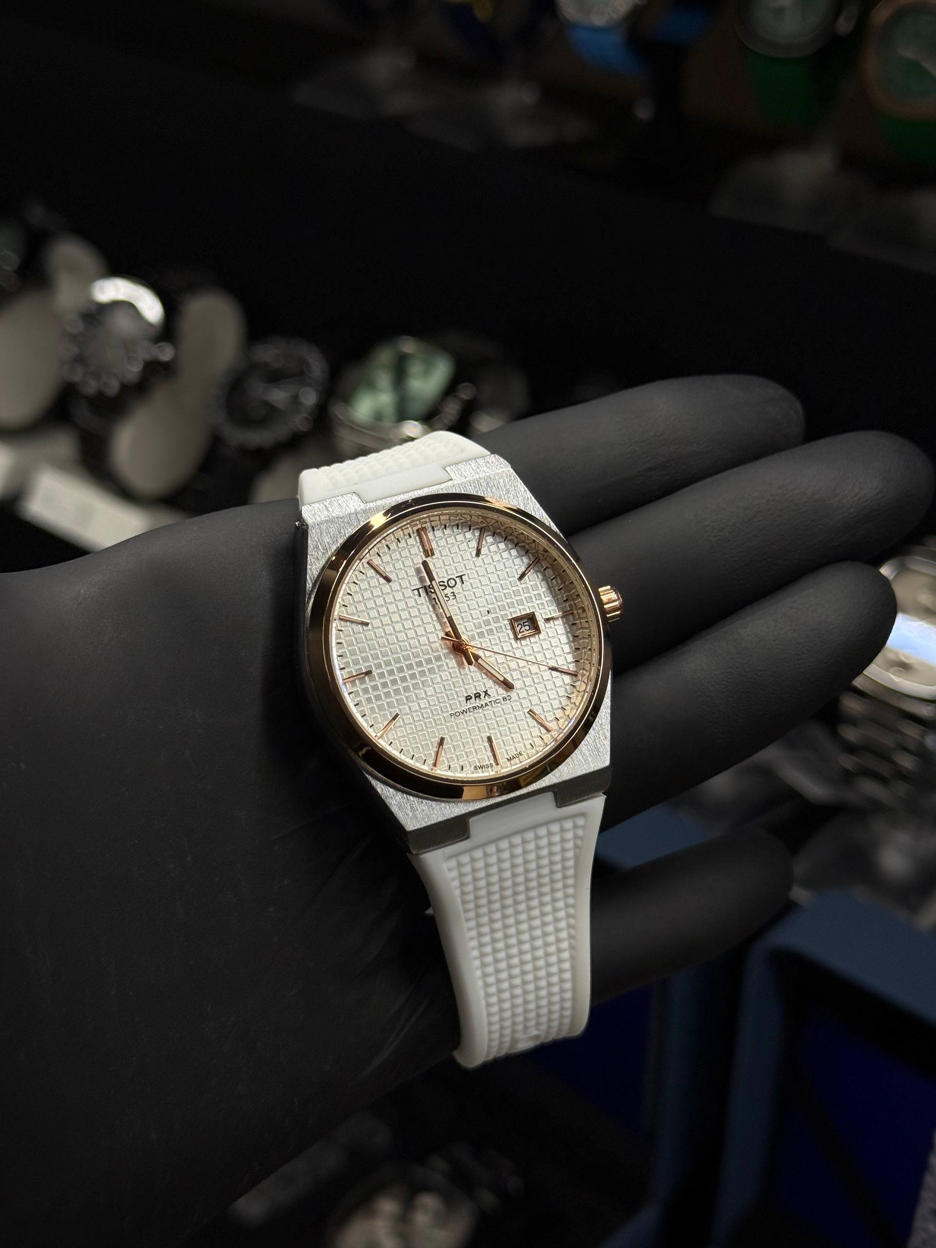 ساعت تیسوت PRX بند رابر - تصویر 2