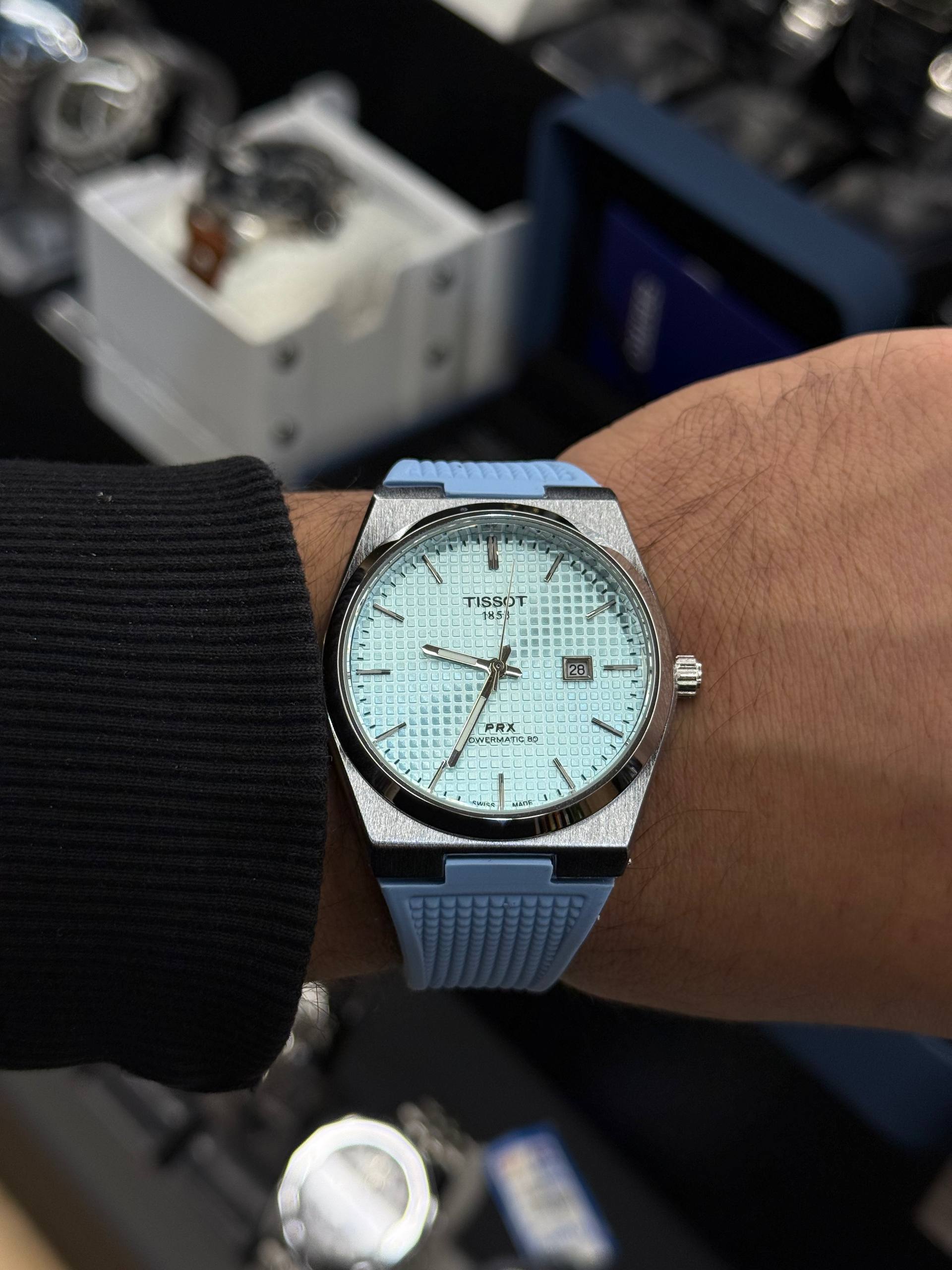 ساعت تیسوت PRX بند رابر - تصویر 8