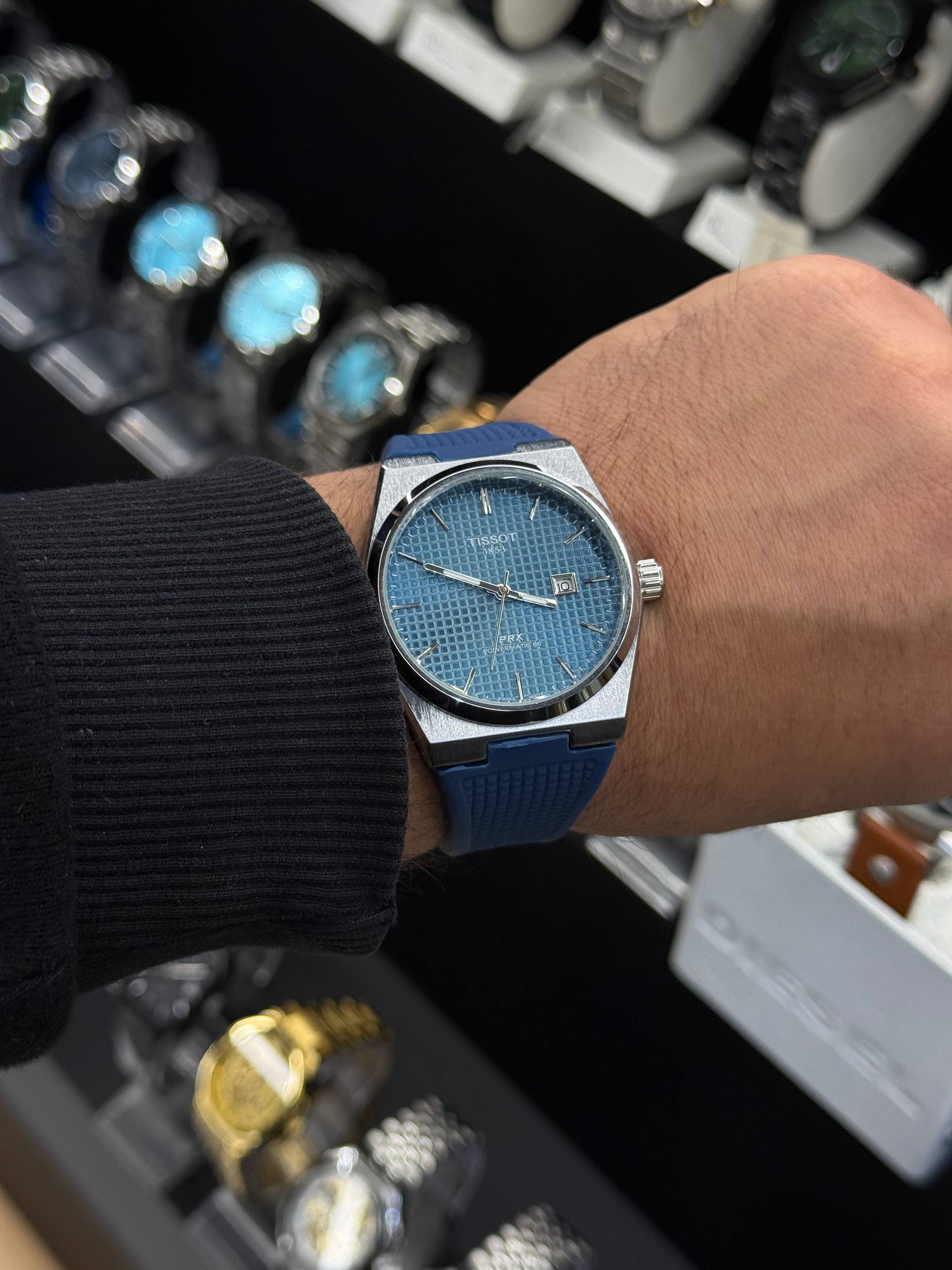 ساعت تیسوت PRX بند رابر - تصویر 11