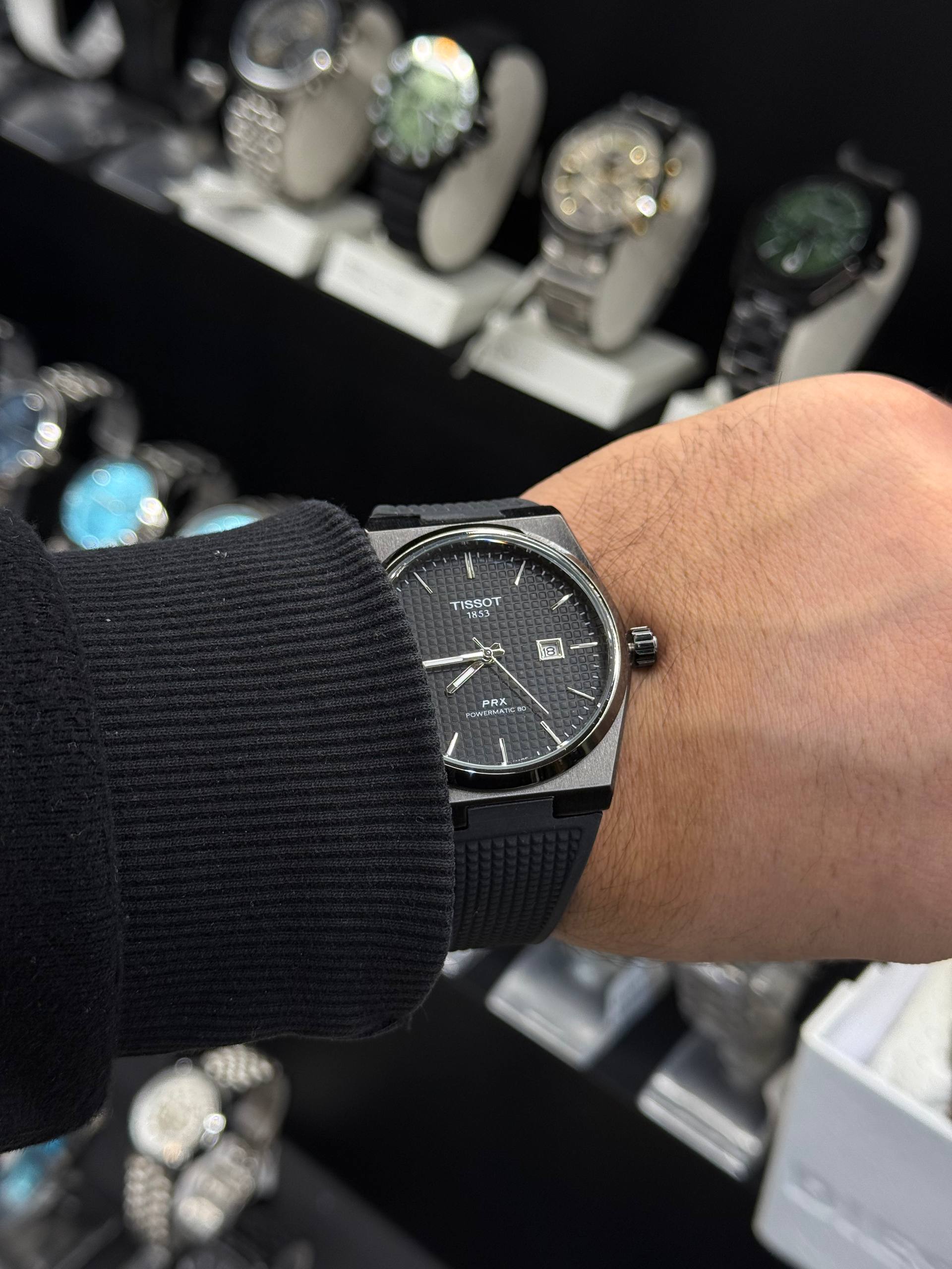 ساعت تیسوت PRX بند رابر - تصویر 9