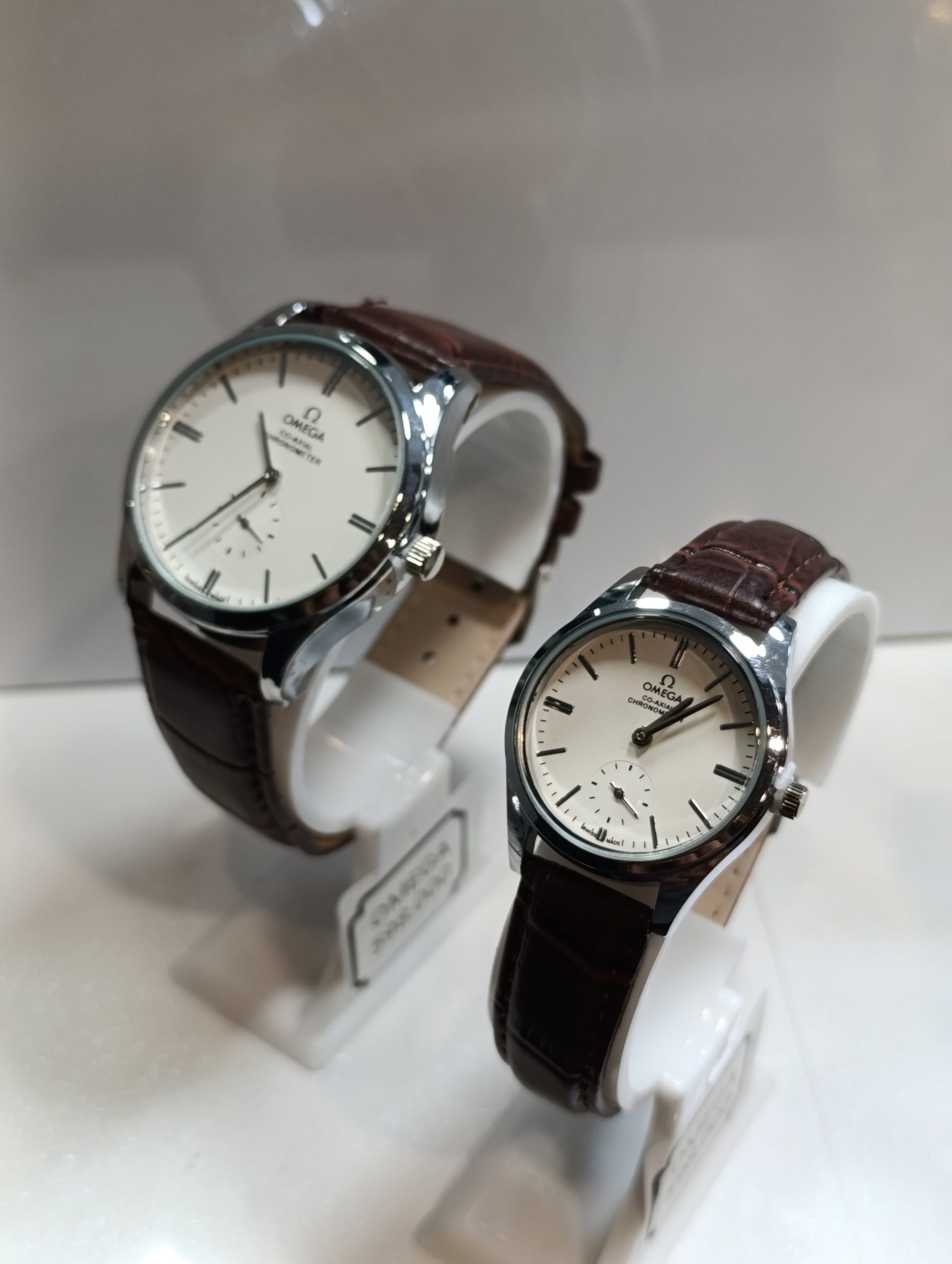 ساعت ست اومگا OMEGA مدل SH43570 بند چرمی