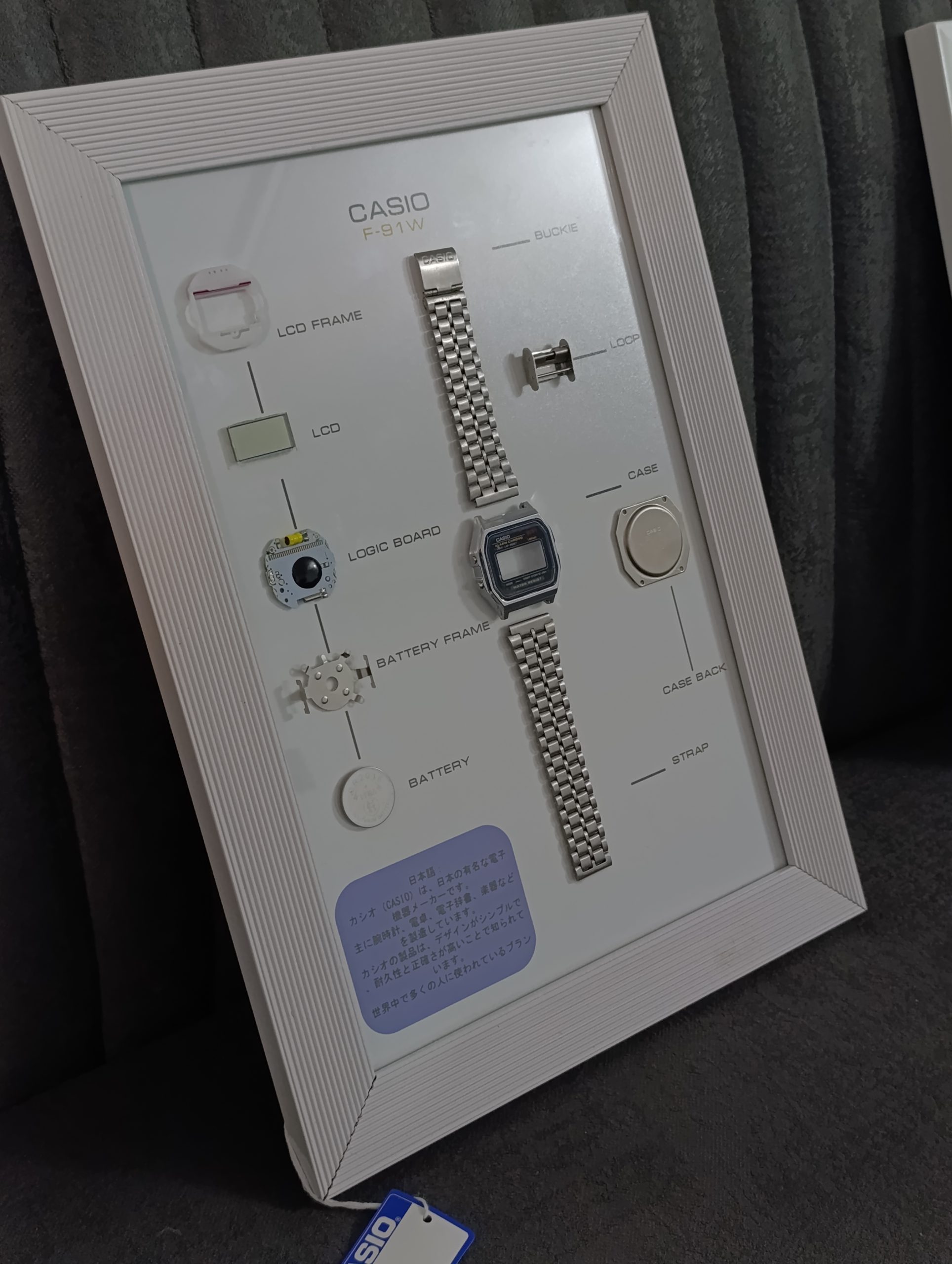 تابلو کلکسیونی ساعت کاسیو نوستالژی Casio F-91W - تصویر 6