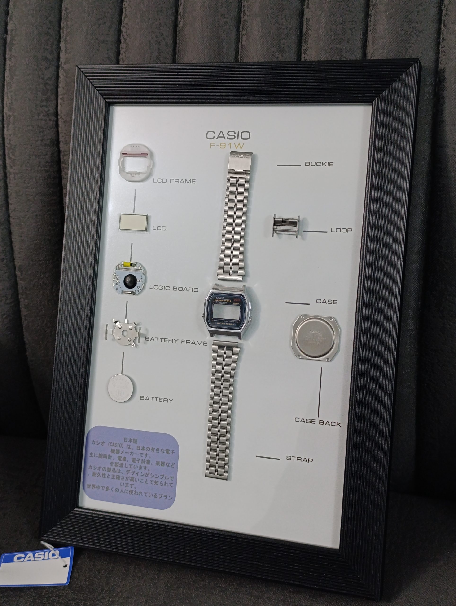 تابلو کلکسیونی ساعت کاسیو نوستالژی Casio F-91W - تصویر 7