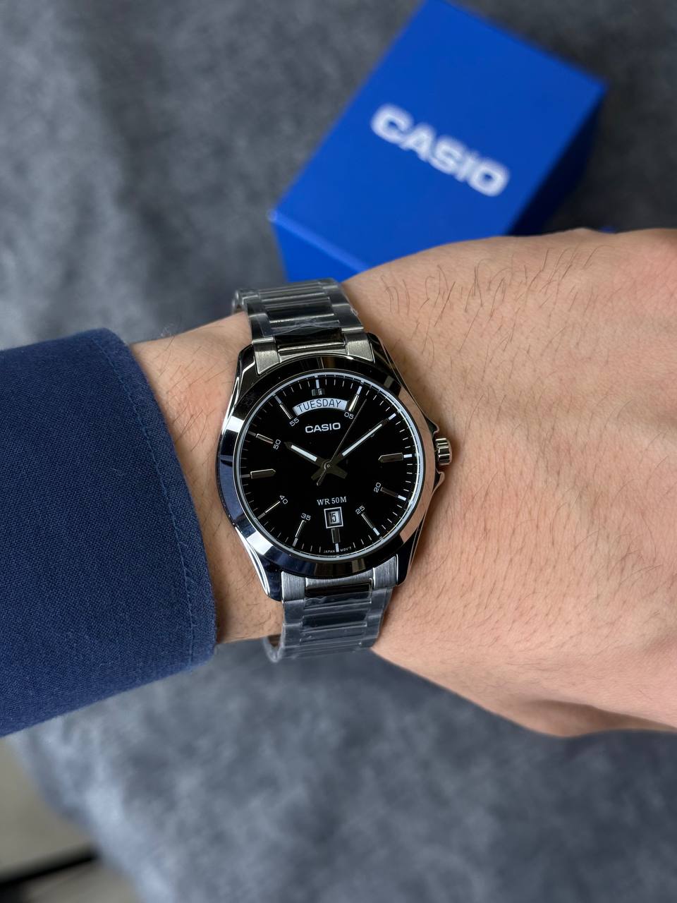 ساعت مردانه کاسیو مدل CASIO MTP-1370D-1A1 | کلاسیک استیل | صفحه مشکی - تصویر 7