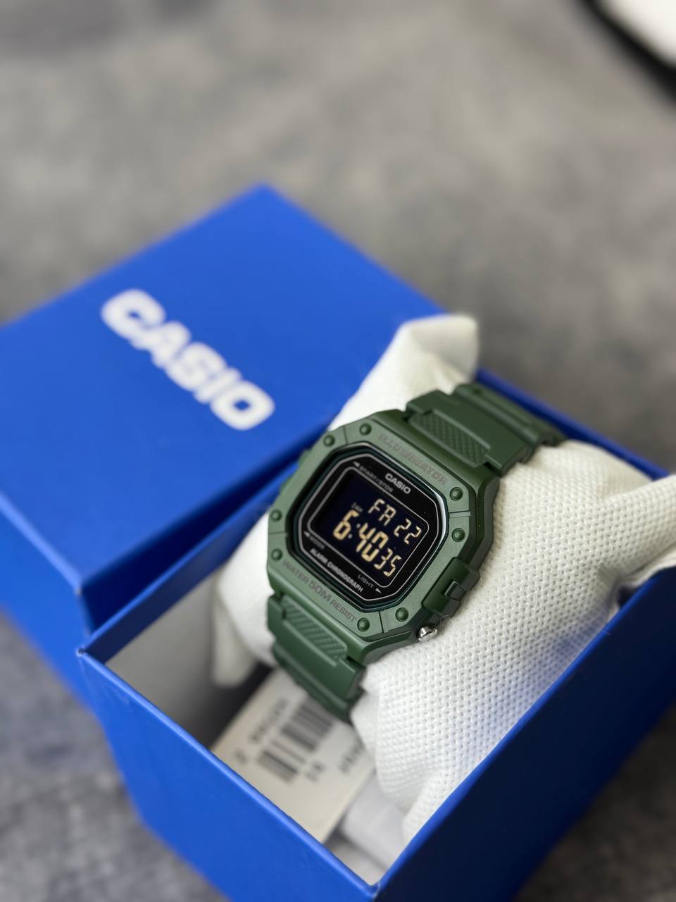 ساعت مچی دیجیتال کاسیو مدل W-218H-3BVDF اسپرت رابر