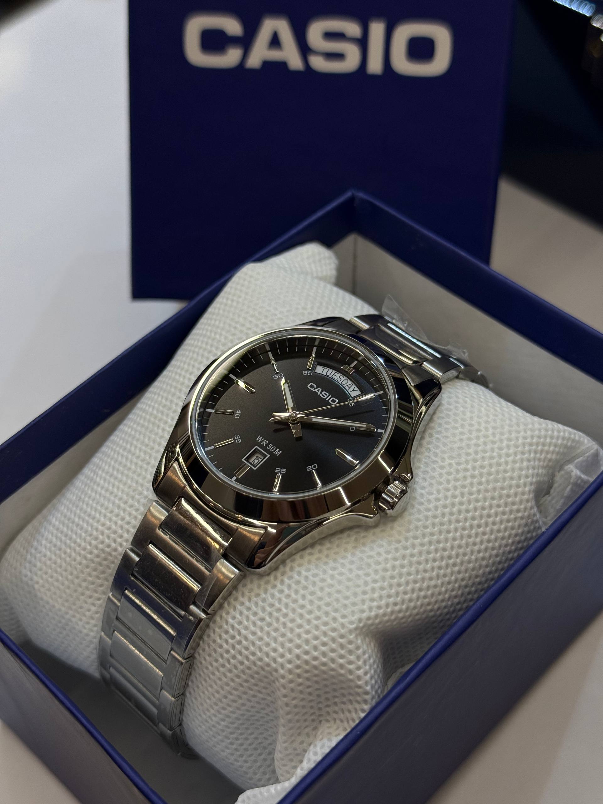 ساعت مردانه کاسیو مدل CASIO MTP-1370D-1A1 | کلاسیک استیل | صفحه مشکی - تصویر 4