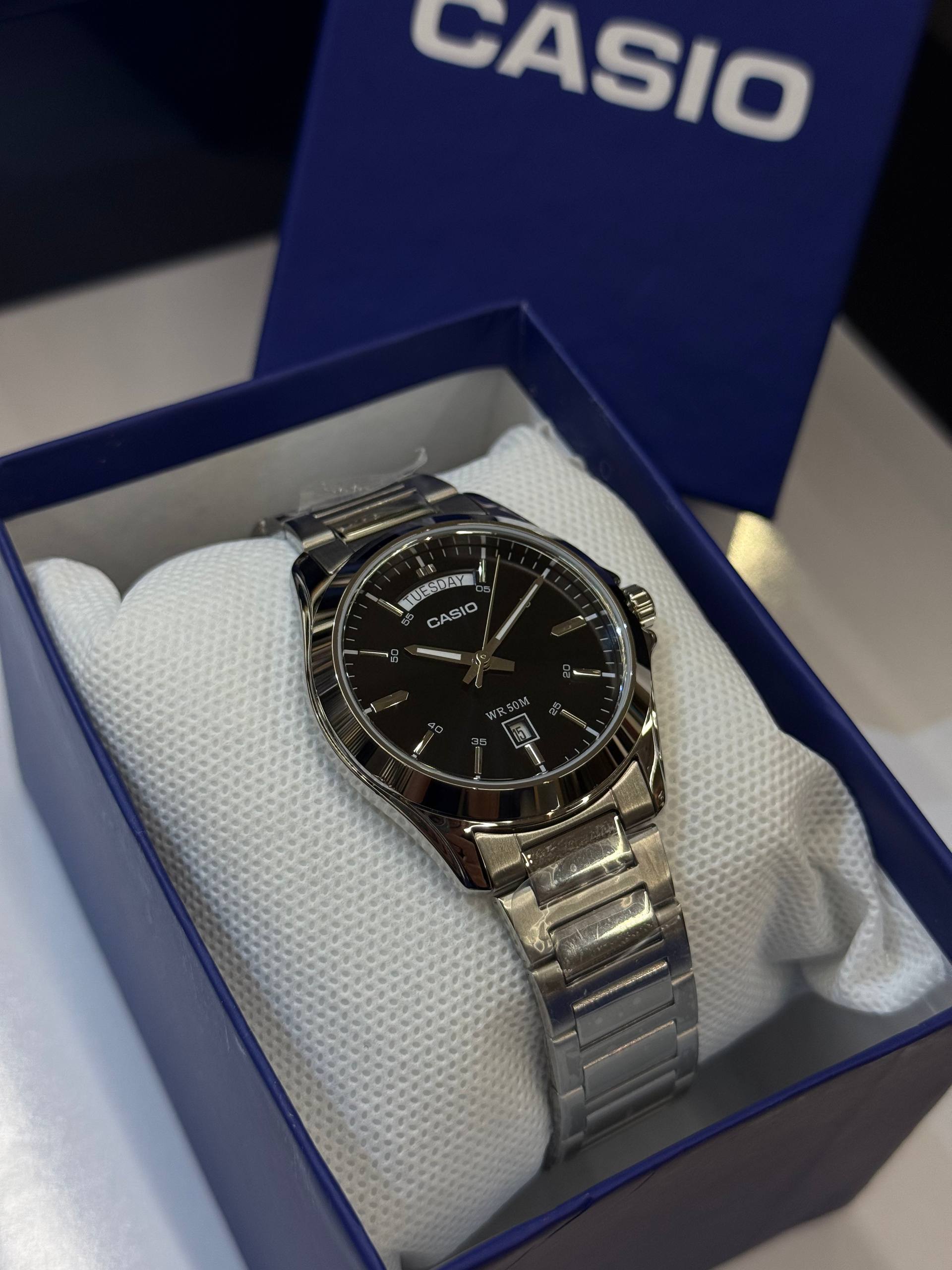 ساعت مردانه کاسیو مدل CASIO MTP-1370D-1A1 | کلاسیک استیل | صفحه مشکی - تصویر 3